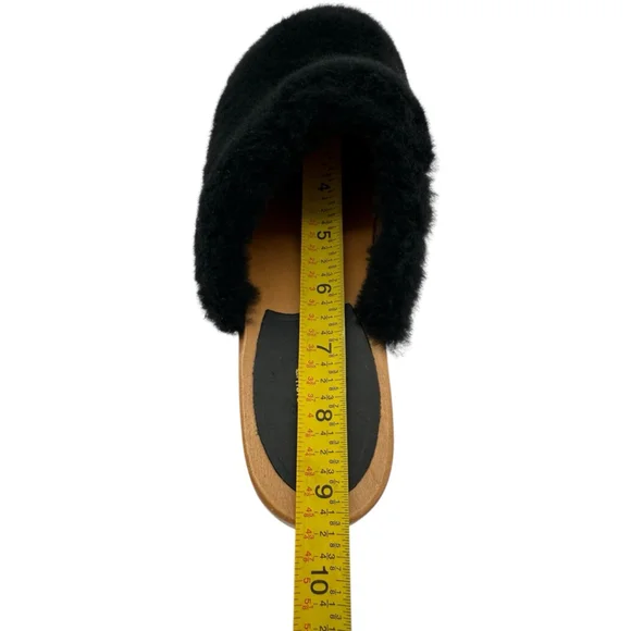 Swedish Hasbeens Fluff Genuine Shearling Clog Size 7US/37EU New without Box - Picture 14 of 14